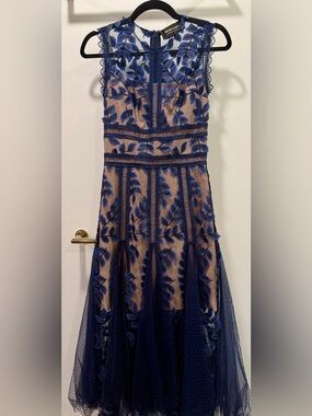 bronx and banco saba midi dress navy Navy Saba Midi Dress